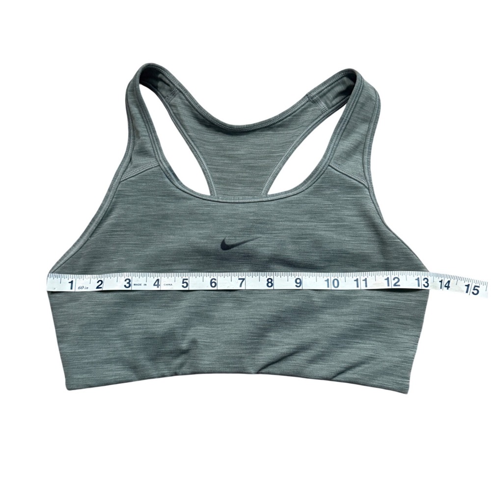 Nike Heathered Gray Dri-FIT Racerback Sports Bra M Sporty Spice Clean Girl - Picture 3 of 5